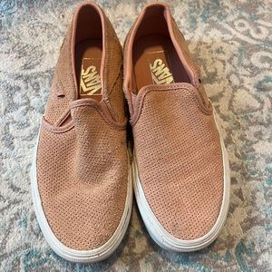 Pink Vans Slip Ons size 6